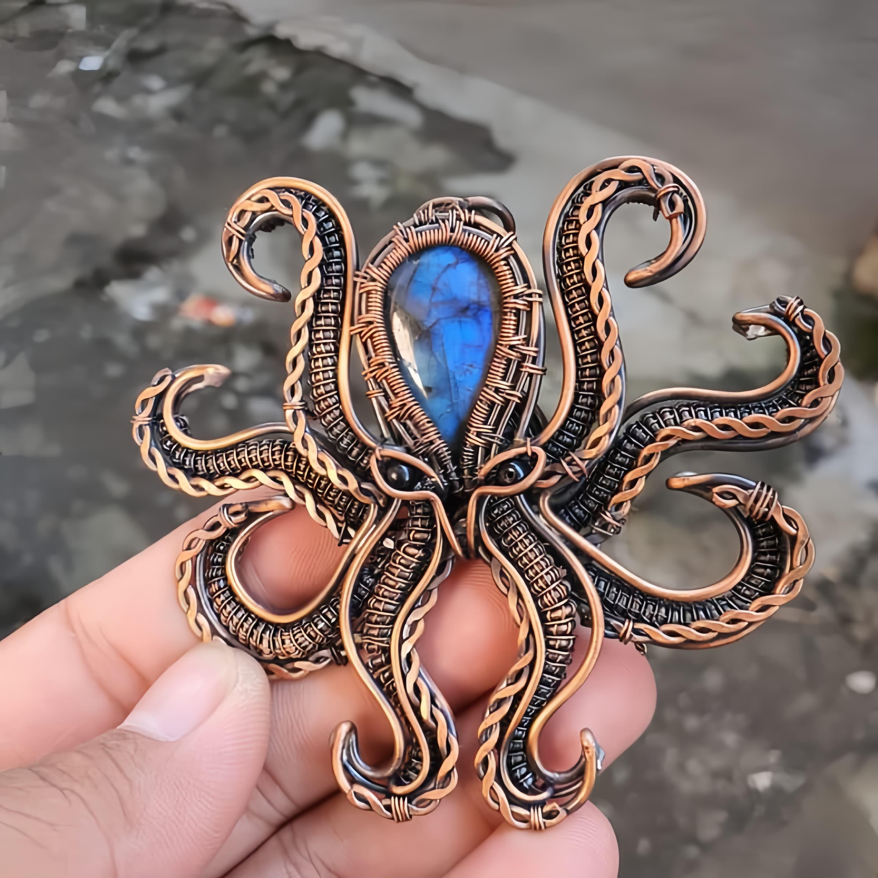 An octopus pendant I just finished making! What do you think